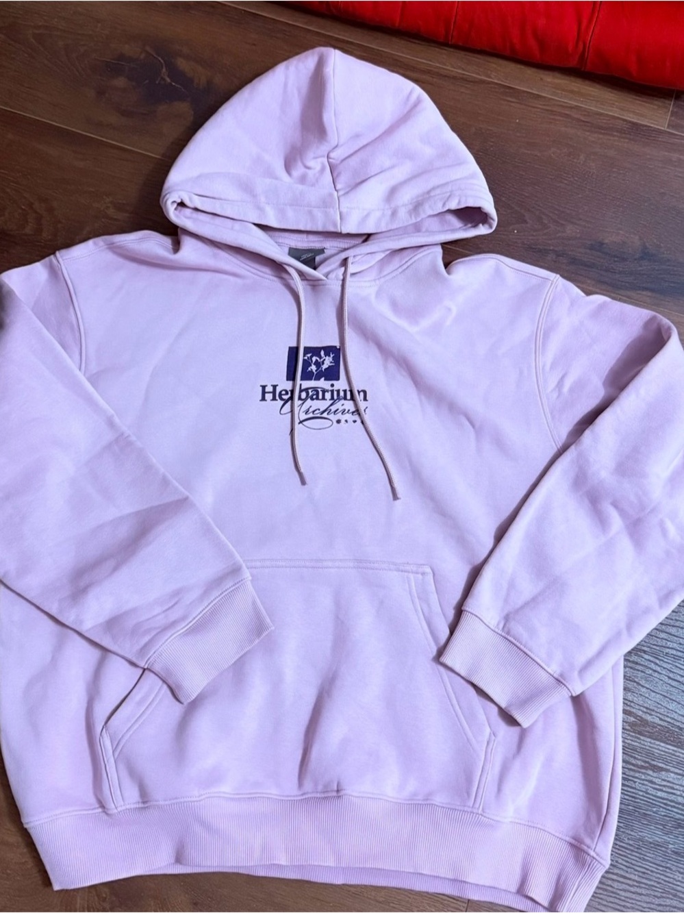 H&M Light Pink Logo Hooded Sweatshirt